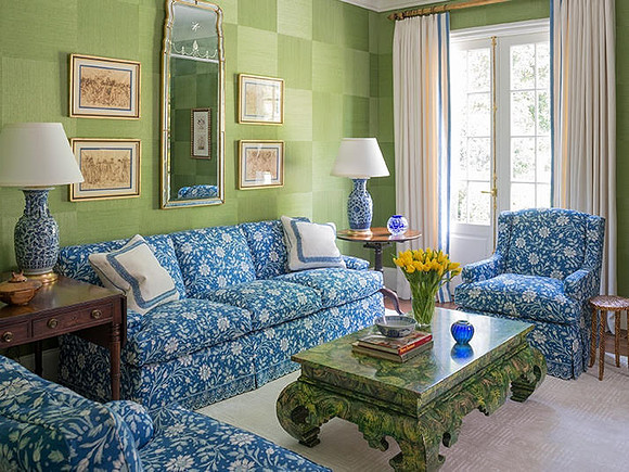 living room green