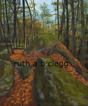 Mixed-media fine art by Ruth A. B. Clegg, using cold wax, layering, and texture to create depth and presence.