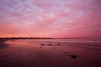 Fine art by Ruth A. B. Clegg of an eastern view, emphasizing horizon, light, and open space.