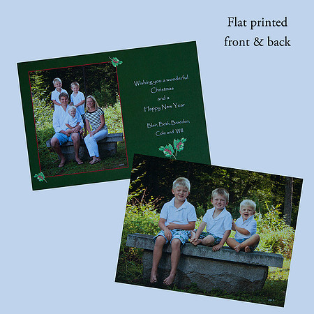 Flat holiday card designed by Ruth Clegg