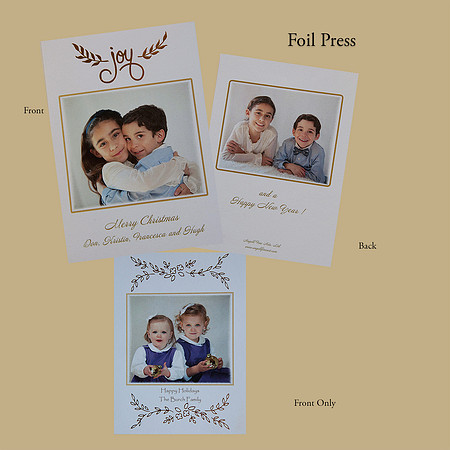 Foil Press  Holiday Greeting Card designed by Ruth Clegg