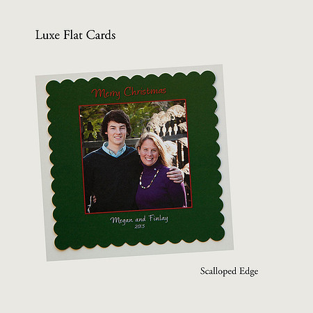 Luxe Scallop Holiday Greeting Card designed by Ruth Clegg