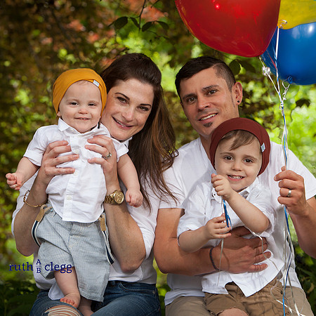 Balloon Family Portrait