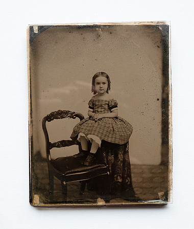 Tintype with backing